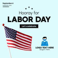 Happy Labor Day Instagram Post Design