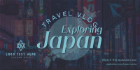 Japan Vlog Twitter Post Design