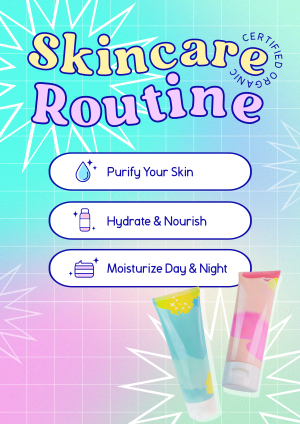 Y2K Skincare Routine Flyer Image Preview