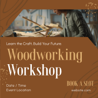 Woodworking Workshop Instagram Post Preview