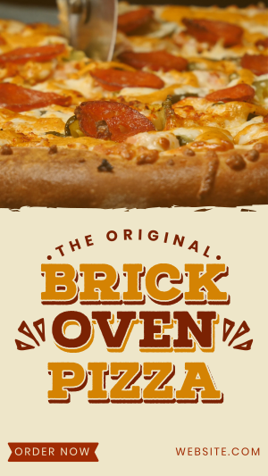 Fresh Oven Pizza Instagram story Image Preview