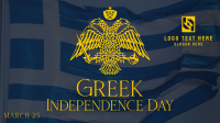 Traditional Greek Independence Day Facebook Event Cover Design