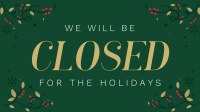 Closed for Christmas Animation Image Preview