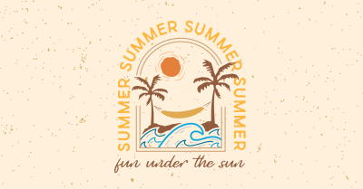 Summer Beach Badge Facebook ad Image Preview