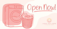 Laundry Scribble Facebook Ad Design