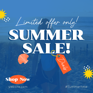 Tropical Summer Sale Instagram post Image Preview