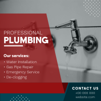 Professional Plumbing Instagram post Image Preview