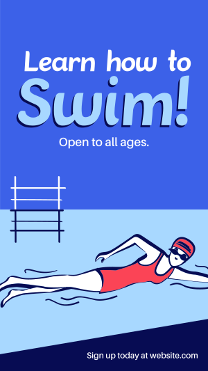 Summer Swimming Lessons Facebook story Image Preview