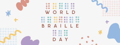 Braille Day Doodle Facebook cover Image Preview