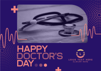 National Doctors Day Postcard Design