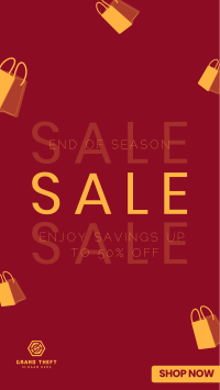 Minimalist End of Season Sale Facebook story Image Preview