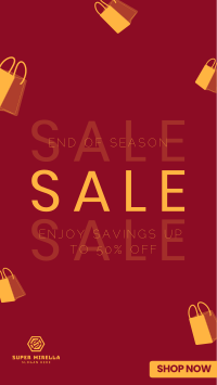 Minimalist End of Season Sale Facebook Story Image Preview