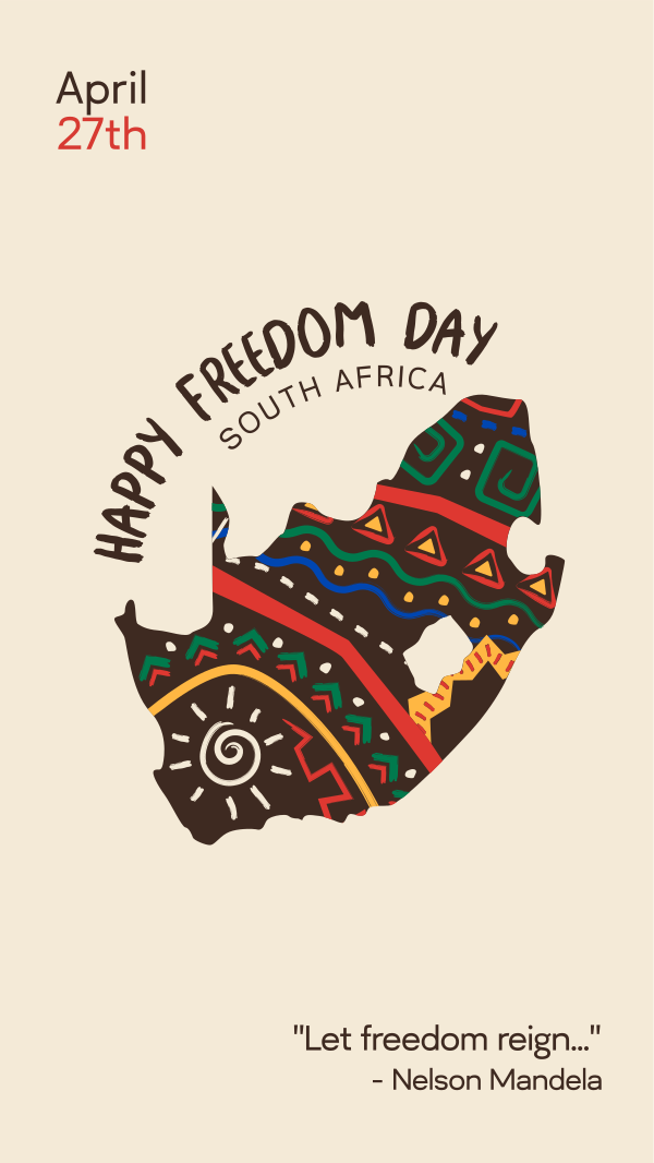 South African Freedom Day Instagram Story Design Image Preview