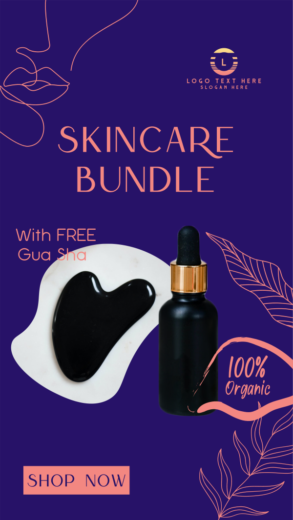 Organic Skincare Bundle Instagram Story Design Image Preview