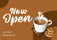 Coffee And Cookie Postcard Design