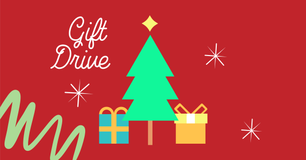 Christmas Gift Drive Facebook Ad Design