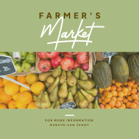Organic Market Instagram Post Design