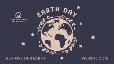 Restore Earth Day Facebook event cover Image Preview