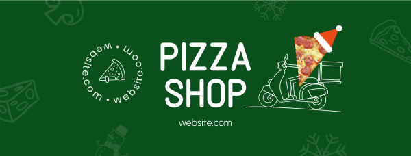 Holiday Pizza Delivery Facebook Cover Design Image Preview