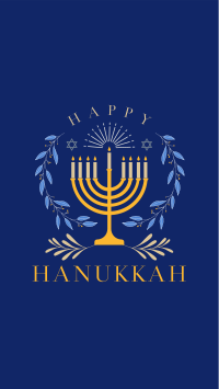 Happy Hanukkah Facebook story Image Preview