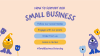 Online Business Support Facebook Event Cover Design