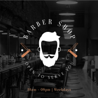 Barbershop Opening Instagram Post Design