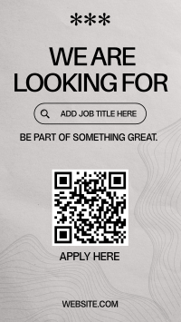 Positions Available Minimalist TikTok Video Image Preview