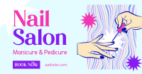 Groovy Nail Salon Facebook Ad Design