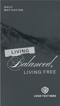 Living Balanced & Free Facebook story Image Preview