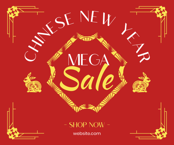 Chinese Year Sale Facebook Post Design Image Preview