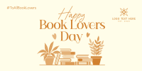 Book Lovers Celebration Twitter Post Design