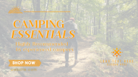 Mountain Hiking Camping Essentials Animation Preview