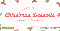 Cute Homemade Christmas Pastries Facebook Ad Design