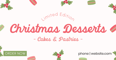 Cute Homemade Christmas Pastries Facebook ad Image Preview