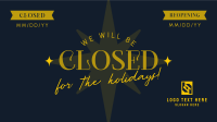 Holiday Closing Badge Animation Image Preview