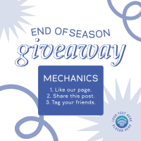 End of Season Giveaway Instagram post Image Preview