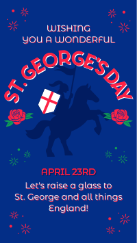 England St George Day Instagram Story Design