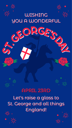 England St George Day Instagram story Image Preview