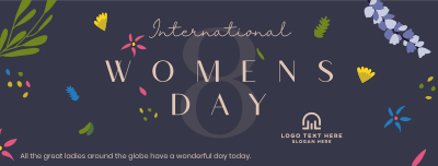Women's Day Flower Overall Facebook cover Image Preview