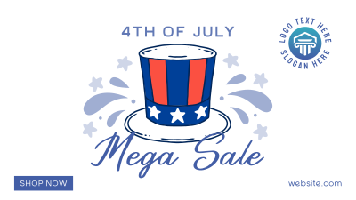 Festive Sale for 4th of July Facebook event cover Image Preview
