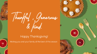 Thanksgiving Diner Facebook Event Cover Design