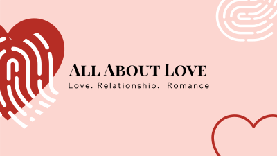 All About Love YouTube Banner Image Preview