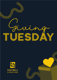 Giving Tuesday Donation Box Poster Design