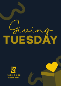 Giving Tuesday Donation Box Poster Image Preview