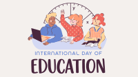 Students International Education Day Animation Design