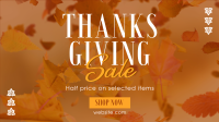 Thanksgiving Leaves Sale Facebook event cover Image Preview