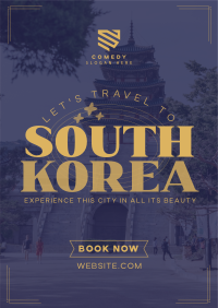 Travel to Korea Flyer Design