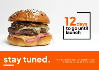 Burger Shack Launch Postcard Image Preview