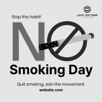 Stop Smoking Today Instagram Post Design