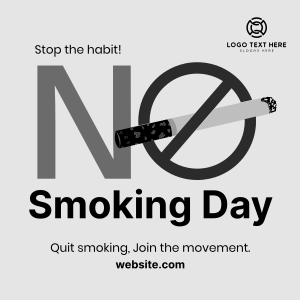 Stop Smoking Today Instagram post Image Preview